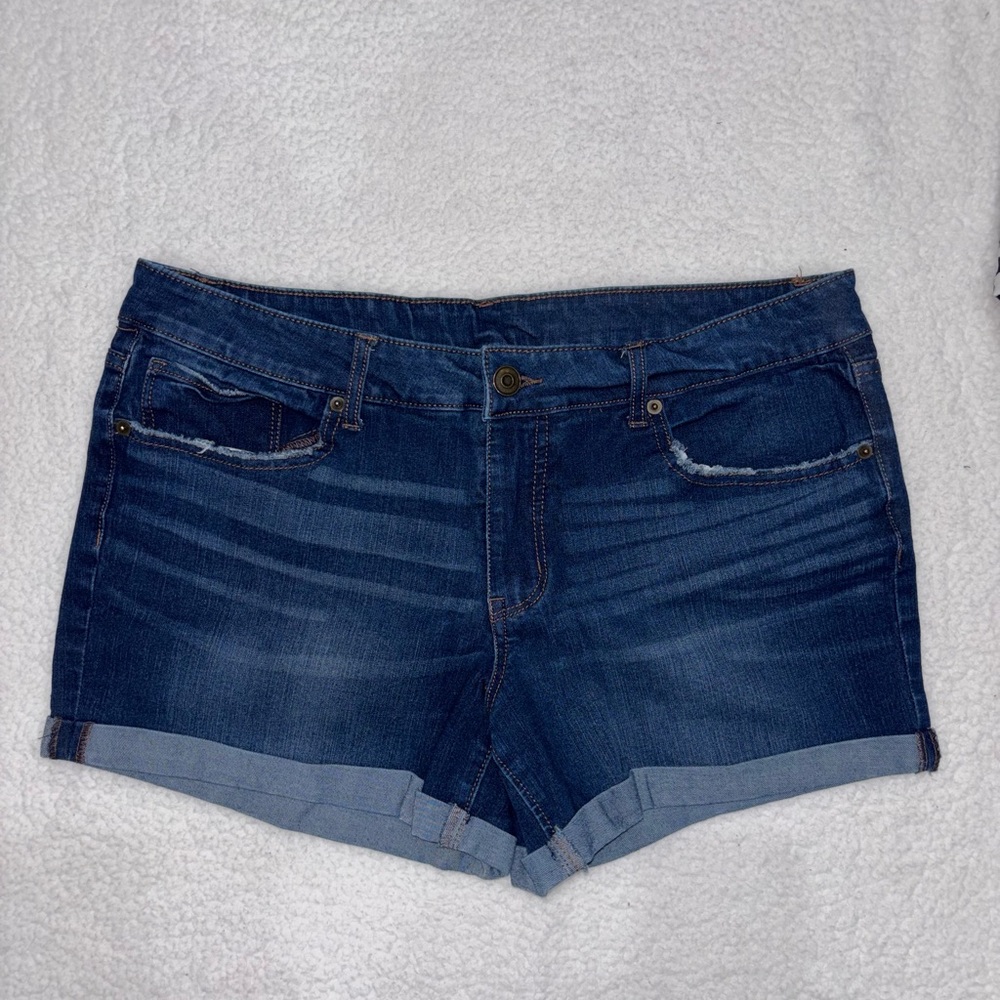 Time and Tru Dark Blue Jean Shorts